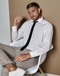 Tailored Fit Long Sleeve Business Shirt