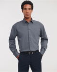 Men's Long Sleeve Classic Polycotton Poplin Shirt