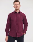 Men's Long Sleeve Fitted Stretch Shirt