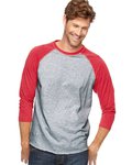 Baseball Fine Jersey Three-Quarter Sleeve Tee