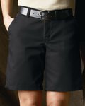Women's Plain Front Shorts, 8 Inch Inseam