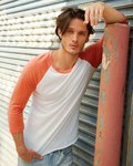 Printed Eco-Jersey Baseball Raglan Tee