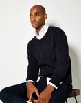 Regular Fit Arundel Long Sleeve V-Neck Sweater