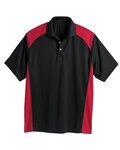 Spirit Racing Colorblocked Moisture-Free Mesh Polo