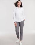Ladies' Long Sleeve Tailored Herringbone Shirt