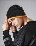 Two-Tone Pull On Beanie