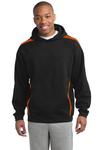 Sleeve Stripe Pullover Hooded Sweatshirt