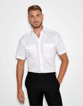 Tailored Fit Short Sleeved Pilot Shirt