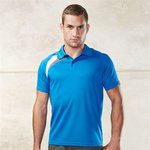Adults' short-sleeved sports polo shirt