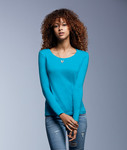 Ladies’ Featherweight Long-Sleeve Scoop Tee