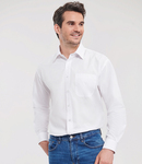Russell Athletic Collection Long Sleeve Easy Care Poplin Shirt