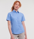 Russell Athletic Collection Ladies Short Sleeve Easy Care Poplin Shirt