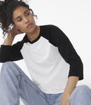 Canvas Unisex 3/4 Sleeve Baseball T-Shirt