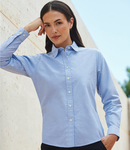 Henbury Ladies Long Sleeve Classic Oxford Shirt