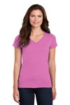 Ladies Heavy Cotton ™ 100% Cotton V Neck T Shirt