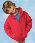 EcoSmart® Youth Full-Zip Hooded Sweatshirt