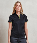 Premier Ladies Contrast Coolchecker® Piqué Polo Shirt