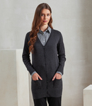 Premier Ladies Longline V Neck Cardigan