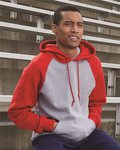 Dri Power® Colorblock Raglan Hooded Sweatshirt