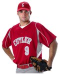 Two Button Henley Baseball Jersey