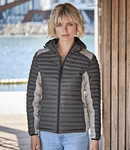 Tee Jays Ladies Crossover Hooded Padded Outdoor Jacket
