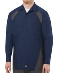 Long Sleeve Diamond Plate Shop Shirt - Long Sizes