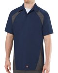 Short Sleeve Diamond Plate Shop Shirt - Long Sizes