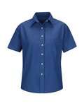 Women's Short Sleeve Oxford Dress Shirt
