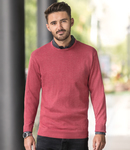 Russell Collection Cotton Acrylic Crew Neck Sweater