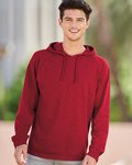 Vintage Slub Knit Hooded Long Sleeve Pullover