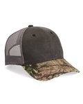 Distressed Camo Mesh-Back Cap