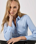 Women's stretch Oxford shirt long-sleeved (tailored fit)