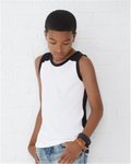 Youth Contrast Back Fine Jersey Tank