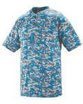 Youth Digi Camo Wicking Two-Button Jersey
