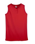 Girls' Sleeveless Two-Button Softball Jersey