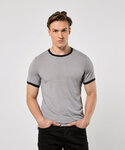 Fashion fit ringer tee