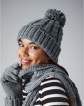 Cable Knit Melange Beanie