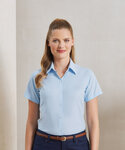 Women's cotton-rich Oxford stripes blouse