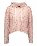 Women's Fleece Starry Crop Hooded Sweatshirt