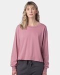 Women's Cotton Jersey Long Sleeve Crop Tee