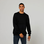 Canvas Unisex Raw Seam Crew Neck Pullover
