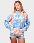 Tie-Dyed Fleece Hooded Sweatshirt