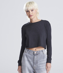 AWDis Ladies Long Sleeve Cropped T-Shirt