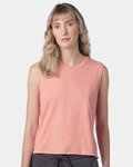 Women's Cotton Jersey CVC Go-To Crop Muscle Tank