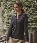 Tee Jays Ladies Luxury Stretch Long Sleeve Polo Shirt