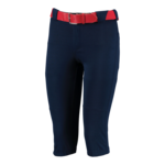 Girls Low Rise Knicker Length Softball Pant