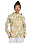 Unisex USA Made Flower Tie-Dye Hooded Sweatshirt