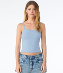 Bella Ladies Micro Rib Spaghetti Strap Tank Top