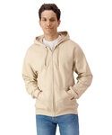 Softstyleâ„¢ midweight fleece adult full-zip hooded sweatshirt