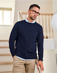 Ribbed Interlock Crewneck